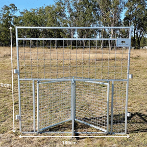 6 panel traps include 2 drop gate